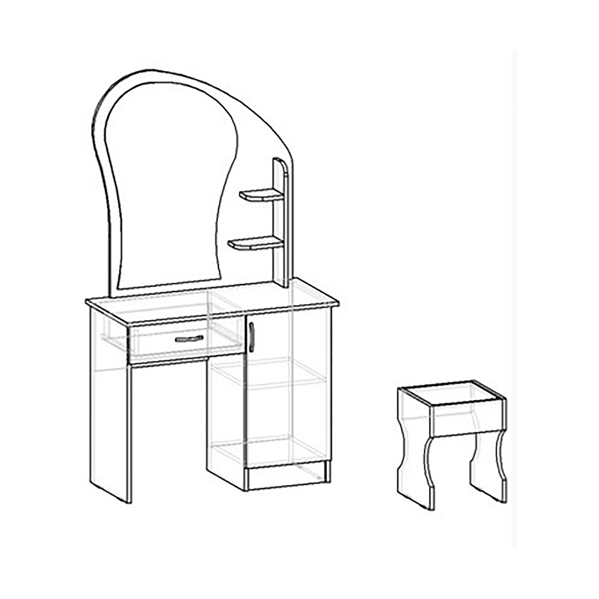 туалетный столик чертежи и схемы