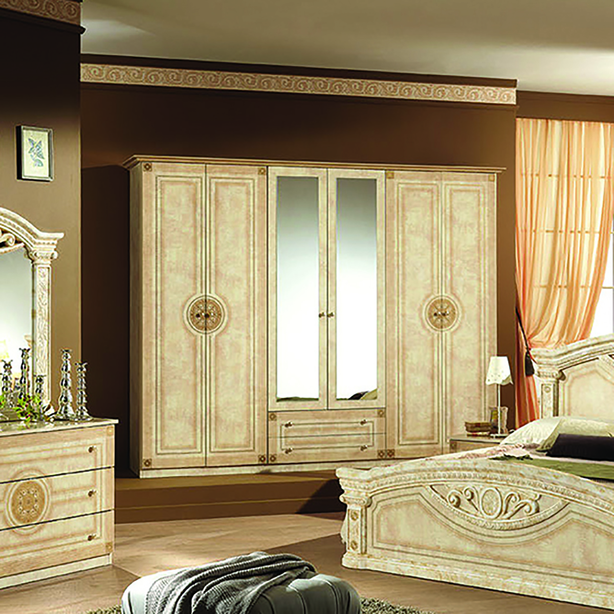 Спальня Рома беж диа мебель